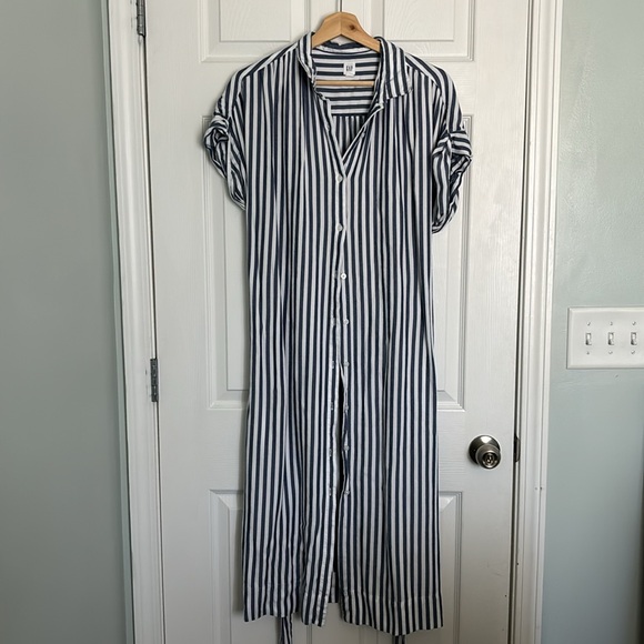 Gap blue & white stripe dress - Picture 4 of 5